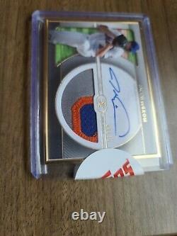 2021 Topps Definitive Jacob DeGrom Gold Framed Patch Auto 06/10
