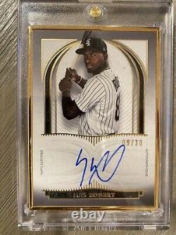 2021 Topps Definitive LUIS ROBERT Gold Framed On Card Auto /30 CHICAGO WHITE SOX