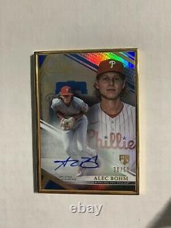 2021 Topps Gold Label Framed Alec Bohm Blue 30/50 Rookie Auto FA-AB Phillies