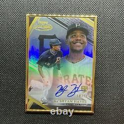 2021 Topps Gold Label KeBryan Hayes Gold Frame Auto Rookie Card Black /75