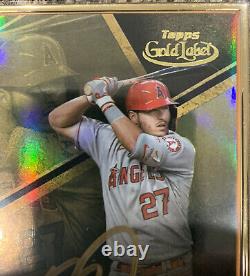 2021 Topps Gold Label MIKE TROUT Auric Framed Auto SP Very Rare /25