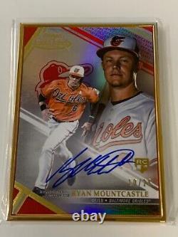 2021 Topps Gold Label Ryan Mountcastle RC Gold Framed Auto Red Parallel #10/25