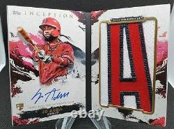 2021 Topps Inception JO ADELL Framed Autograph Jersey Letter Patch #/2 RC ANGELS