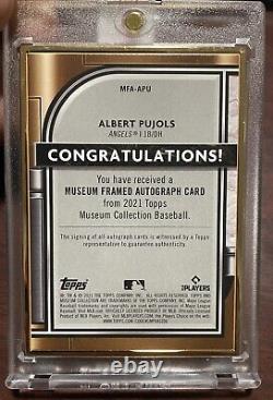 2021 Topps Museum Albert Pujols Auto Gold Framed /10 Angels Cardinals