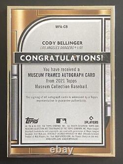 2021 Topps Museum Collection Cody Bellinger Framed Auto #/15 Los Angeles Dodgers