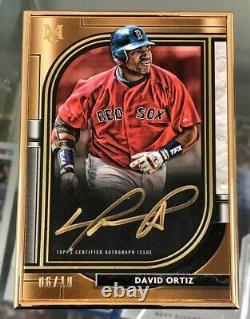 2021 Topps Museum Collection DAVID ORTIZ Framed Gold Ink auto 6/10 RED SOX