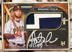 2021 Topps Museum Collection Fernando Tatis Jr 1/1 Frame Patch on card auto
