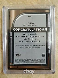 2021 Topps Museum Collection ICHIRO MARINERS BLACK FRAME AUTOGRAPH AUTO /5