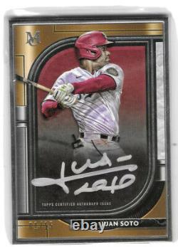 2021 Topps Museum Collection JUAN SOTO Silver Framed Auto #1/15 CASE HIT