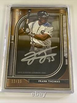 2021 Topps Museum Collection Museum Framed Silver Ink Frank Thomas Auto 12/15
