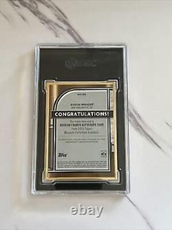 2021 Topps Museum Framed Autograph Gold David Wright #d 9/10 SGC 10? NY METS