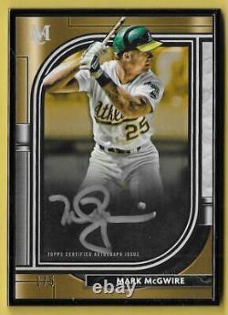 2021 Topps Museum Framed Mark McGwire A's On Card Autograph 1/5