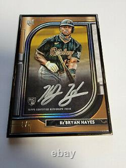 2021 Topps Museum KeBryan Hayes Black Framed Auto Rookie RC 3/5 Pirates