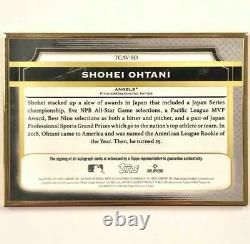 2021 Topps Transcendent Shohei Ohtani on-card auto 1/1 Gold Framed autograph