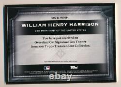 2021 Topps Transcendent William Henry Harrison 1/1 Cut Framed Auto