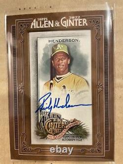 2022 Allen And Ginter Rickey Henderson Framed Autograph On Card