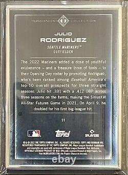 2022 Bowman Transcendent Silver Framed Julio Rodriguez RC SP #30/50? Mariners