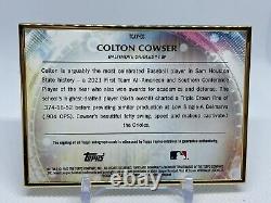 2022 Bowman Trascendent Colton Cowser 5/10 Gold Framed Prospect Auto Orioles