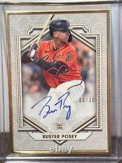2022 Topps Definitive Collection BUSTER POSEY GOLD FRAMED AUTOGRAPH