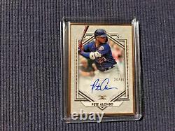 2022 Topps Definitive Pete Alonso Framed Auto Serial/Jersey Match 20/30 Mets RAW