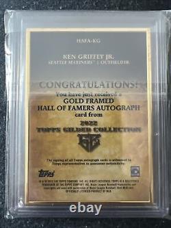 2022 Topps Gilded Collection Gold Frame Auto Ken Griffey Jr SSP /15 Mariners HOF