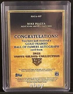 2022 Topps Gilded Collection Mike Piazza Gold Framed auto /10