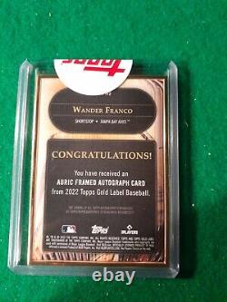2022 Topps Gold Label Wander Franco Auric Framed Autographed Card /25