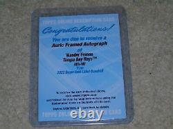 2022 Topps Gold Label Wander Franco Auric Framed Rookie Auto /25 Rays EXCH