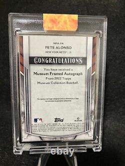 2022 Topps Museum collection silver framed auto Pete Alonso #7/15 NY METS
