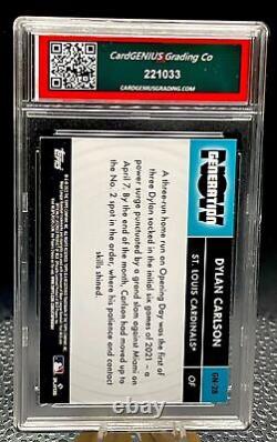 2022 Topps Series 1 Generation Now #GN-28 Dylan Carlson Graded CGG 10 Gem Mint