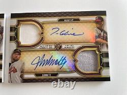 2022 Topps Triple Threads Deca Auto Relic Combo Booklet Maddux Ryan Clemens /10