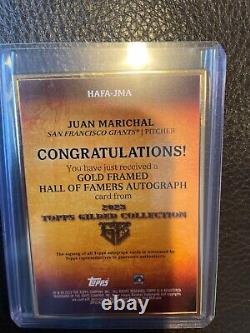 2023 Topps Gilded Juan Marichal 1/1 Gold Framed HOF Auto Giants