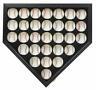 30 Baseball Display Case Cabinet Shadow Box, Uv Protection Door