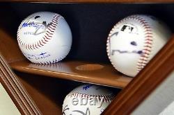 43 Baseball Ball Display Case Cabinet Holder Rack Home Plate Shaped with98% UV Pro