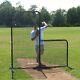 7' X 7' Commercial Baseball Pitcher's L-screen Frame With #36 P. E. Pillowcase Net