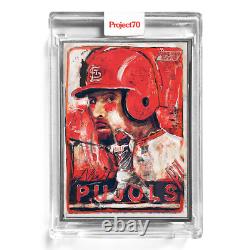 ALBERT PUJOLS Silver-framed Artist Proof #/51 by Andrew Thiele Topps Project70