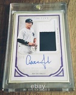 Aaron Judge 2019 Topps Definitive Autographs Gold Framed AUTO 1/3 YANKEES MINT+