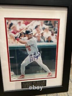 Albert Pujols Signed 8x10 Framed Autograph JSA St. Louis Cardinals