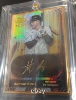 Anthony Rizzo 2022 topps gold label AURIC FRAMED AUTO GOLD #01/25 SSP YANKEES