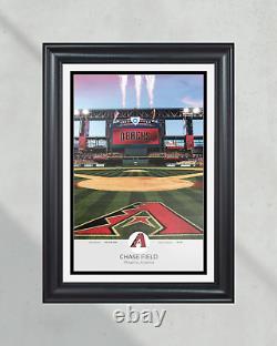 Arizona Diamondbacks Chase Field Framed Stadium Print