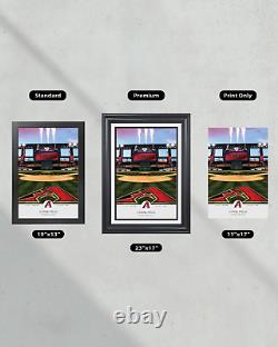 Arizona Diamondbacks Chase Field Framed Stadium Print