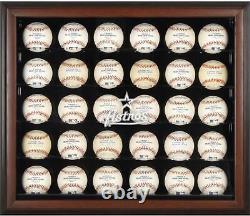 Astros Logo Brown Framed 30-Ball Display Case Fanatics