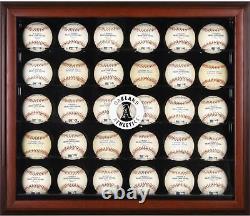 Athletics Logo Mahogany Framed 30-Ball Display Case Fanatics