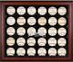 Atlanta Braves Logo Mahogany Framed 30-ball Display Case-fanatics