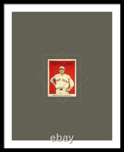 Babe Ruth Baseball Card Framed Print