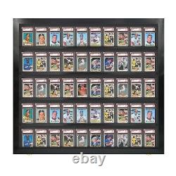 Baseball Card Display Case for 50 Graded Baseball Cards / Made in the USA
