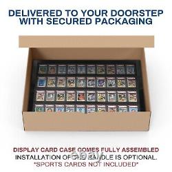 Baseball Card Display Case for 50 Graded Baseball Cards / Made in the USA