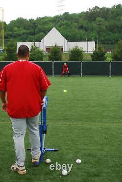 Baseball Softball Throwing Pitching Machine Training Aid Durable Frame Portable