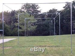 Batting Cage Frame Kit 10' x 12' x 40' EZ UP & DOWN Baseball Softball Frame Kit