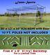 Batting Cage Net 10' X 12' X 30' #24-42ply With Door & Frame Baseball Softball